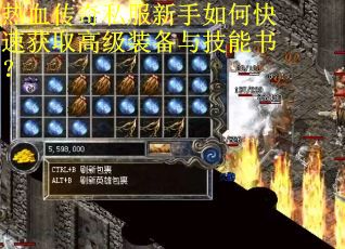 热血传奇私服新手如何快速获取高级装备与技能书？