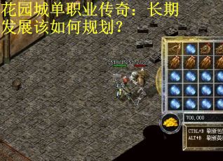 花园城单职业传奇：长期发展该如何规划？