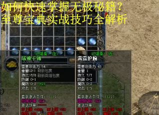 如何快速掌握无极秘籍？至尊宝典实战技巧全解析