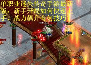 单职业迷失传奇手游最新版：新手开局如何快速上手，战力飙升有何技巧？